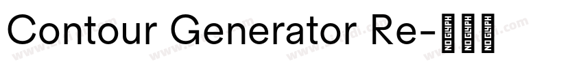Contour Generator Re字体转换